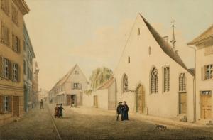 neustuck johann jacob 1800-1867,Die alte Elisabethenkirche,1858,Schuler CH 2009-06-15