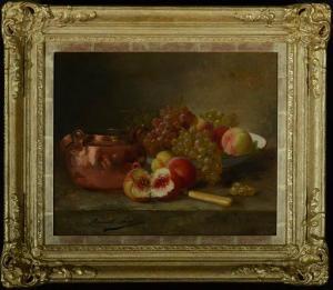 NEUVILLE Bernard 1800-1900,Copper Pot with Peaches,Barridoff Auctions US 2020-10-17