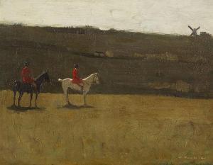 NEVEN DUMONT August 1866-1909,A Landscape with Horsemen,Lempertz DE 2015-03-18