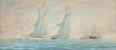 NEVILLE CUMMING Richard Henry 1875-1911,Big-class yachts racing upwind,Christie's GB 2007-02-21