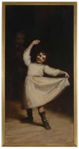 NEWBOLD VAN TRUMP Rebecca 1839-1935,Child Dancing,Brunk Auctions US 2017-01-27