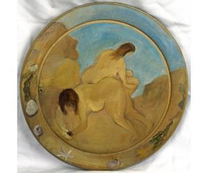 NEWCOMB Tessa 1955,Two female nudes on a beac,1993,Keys GB 2016-07-21