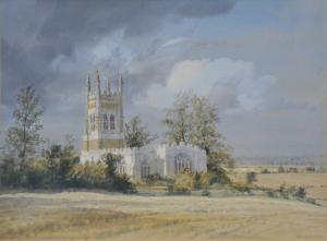 NEWCOMBE Peter 1943,Whiston, church,1987,Gilding's GB 2024-01-04