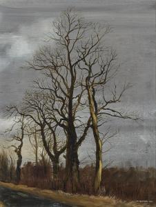 NEWCOMBE Peter 1943,Winter trees,1970,Rosebery's GB 2023-11-29