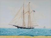 NEWELL Robert R. 1866,Sailboat at Sea,Rachel Davis US 2013-09-21