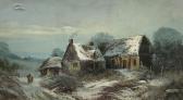 NEWEY Harry Foster 1858-1933,Snow Covered Cottages,David Duggleby Limited GB 2022-02-19