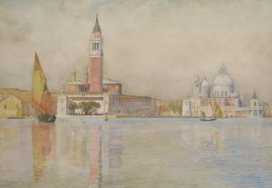 NEWMAN Henry Roderick,San Giorgio Maggiore and Santa Maria della Salute ,1883,Christie's 2024-01-18