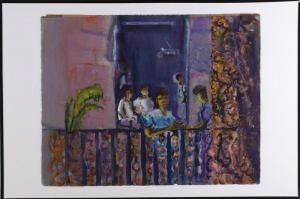 NEWMAN Irene Hodes 1939-1962,Balcony in a Southern Town,Stair Galleries US 2011-09-10