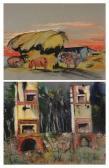 NEWMAN Irene Hodes 1939-1962,FIREPLACE RUINS and PIGS IN SHED: TWO WORKS,Sloans & Kenyon 2005-12-10