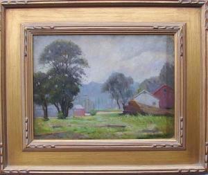 NEWMAN JOSEPH,Barnyard Landscape,Alderfer Auction & Appraisal US 2008-06-13
