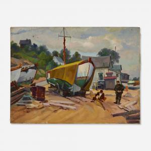 NEWMAN Joseph 1890-1979,Covered Boat,Rago Arts and Auction Center US 2023-05-18