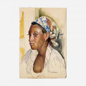 NEWMAN Joseph 1890-1979,Female Portrait,Rago Arts and Auction Center US 2023-08-17