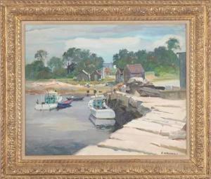 NEWMAN JOSEPH,New England cove,1890,Alderfer Auction & Appraisal US 2008-09-12