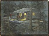 NEWSON Archie Thomas 1894-1978,Cottage at Night,Clars Auction Gallery US 2010-02-07