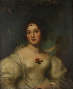 NEWTON Gilbert Stuart 1794-1835,portrait of Lady Sophia Wood (1795-1835),Ewbank Auctions 2023-03-23