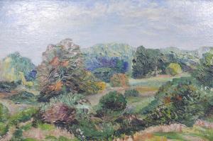 NEWTON Herbert H. 1881-1959,landscape,1908,Crow's Auction Gallery GB 2021-09-15