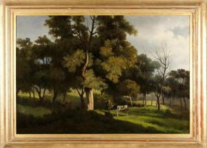 Newton Isaias 1838-1921,Landscape with cattle,1873,Veritas Leiloes PT 2021-12-13