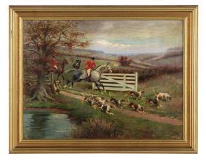 NEWTON JR. richard 1874-1951,Releasing the Hounds,New Orleans Auction US 2017-03-11
