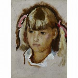 NEWTON Lilias Torrance 1896-1980,PORTRAIT OF A GIRL,1916,Joyner CA 2014-03-17