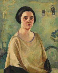 NEWTON Lilias Torrance 1896-1980,Untitled (Portrait),Heffel CA 2017-08-31