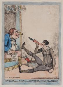 NEWTON Richard 1777-1798,Mr Follet as the Clown in the Pantomime of Harlequ,Dreweatts GB 2017-07-13
