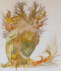 NEWTON SMITH,Women and a Rooster,1867,Skinner US 2009-11-18