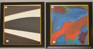 NEY Lloyd Raymond 1893-1964,Pair Abstract,1962,Hood Bill & Sons US 2019-07-09