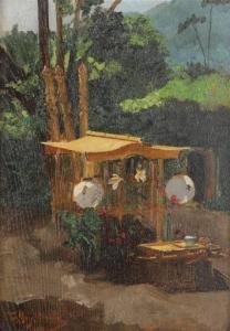 NEYDHART Francis 1860,JAPANESE TEAHOUSE,Abell A.N. US 2022-06-23