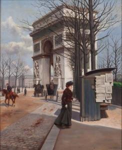 NEYMARK Gustave Mardoché 1850,L'arc de Triomphe,1902,William Doyle US 2019-07-18