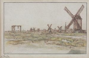 NEYTS Jean 1800-1800,a Dutch landscape with windmills,Fellows & Sons GB 2012-12-11