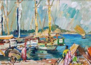 NGANTUNG Henk 1921-1991,A port / Pelabuhan,Venduehuis NL 2020-11-18