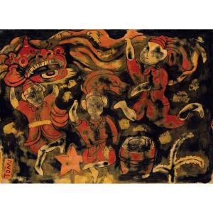 NGHIEM Nguyen Tu 1922-2016,LION DANCE,1995,Sotheby's GB 2010-10-04