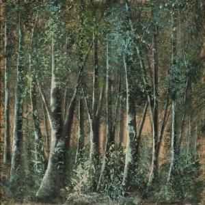 Niazi Manoucher 1936,Trees in the Forest,Tiroche IL 2022-09-21