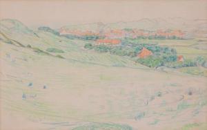 NIBBRIG Hart Ferdinand 1866-1915,A view of Zoutelande,Venduehuis NL 2021-11-18