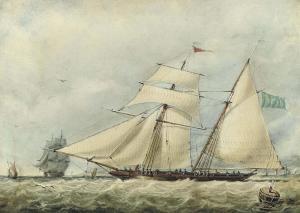 NIBBS Richard Henry 1816-1893,A topsail schooner in coastal waters,Christie's GB 2011-05-18