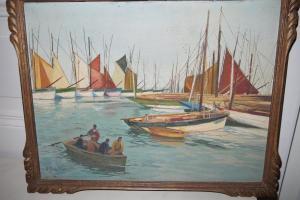 NIBOR Yann 1857-1947,Les voiliers au port,Chayette et Cheval FR 2015-02-18
