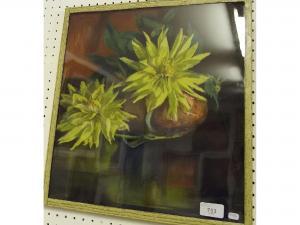 NIBOR Yann 1857-1947,Yellow flowers,Smiths of Newent Auctioneers GB 2017-09-01
