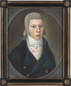 NICHOLAAS HAMMES Willem 1780-1808,portrait of a young gentleman,1799,Pook & Pook US 2012-05-05