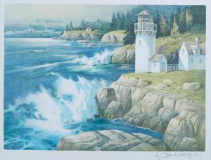 NICHOLAS Tom 1934,New England Lighthouse,1977,Webb's NZ 2022-02-15