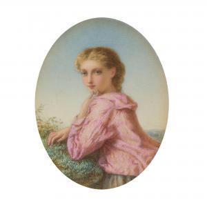 NICHOLL Agnes Rose 1842-1893,CONTEMPLATION,1860,Lyon & Turnbull GB 2020-10-21