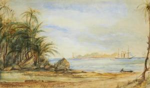 NICHOLL Andrew 1804-1886,A Ceylon harbour,1842,Bonhams GB 2012-12-06