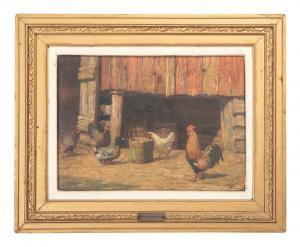 NICHOLLS Burr H 1848-1915,Untitled (Farmyard Scene),Hindman US 2021-12-10