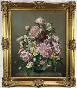 NICHOLLS John E 1922-1955,Still Life of Flowers,Reeman Dansie GB 2023-08-28