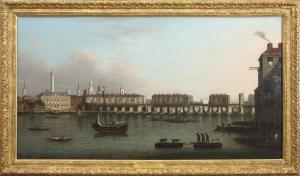NICHOLLS Joseph 1692-1760,The City of London from the south bank,Keys GB 2020-03-26