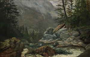 NICHOLS Edward W 1819-1871,''Kaaterskill Clove from Haines Falls'',Shannon's US 2004-10-21