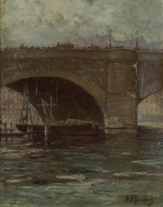 NICHOLS Harley DeWitt 1859-1939,La Seine,Clars Auction Gallery US 2017-04-23