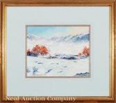 NICHOLS Henry Hobart 1869-1962,Winter Landscape,Neal Auction Company US 2020-09-13
