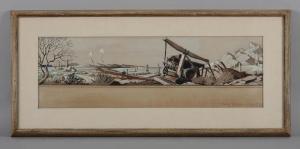 NICHOLS Perry 1911-1992,Mural Study for Ector County Courthouse,1955,Dallas Auction US 2009-10-24