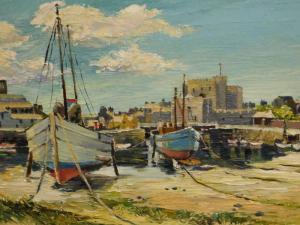 NICHOLSON Dorothy Margaret 1886-1972,Castletown harbour,20th century,Golding Young & Co. 2021-08-25