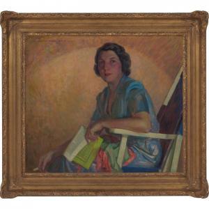 NICHOLSON Edward Horace 1901-1966,Portrait of the Artist's Wife,1950,Treadway US 2011-12-04